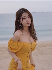 黑川 - NO.070 海岛之旅真爱版-黄色连衣裙